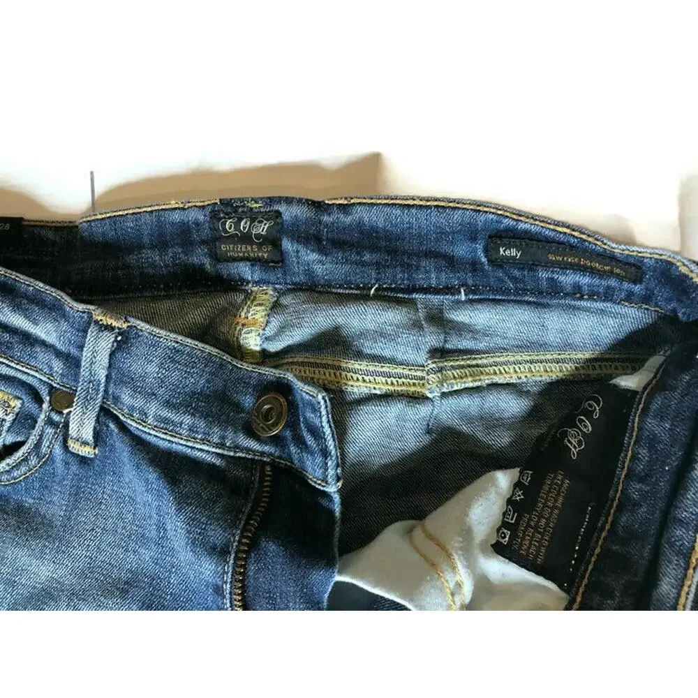 Citizens of Humanity Womens Kelly Low Rise Bootcut Denim Jeans 90s Y2K Size 28 - Picture 4 of 9